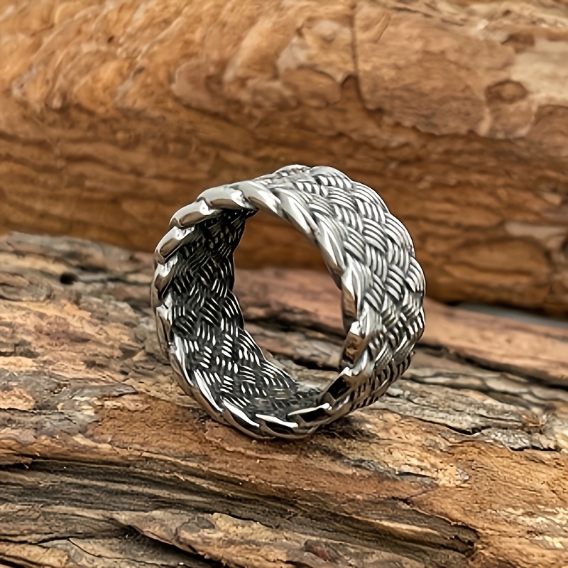 925 Silver Minimalist Twisted Line Index Finger Ring, Gift for Couples